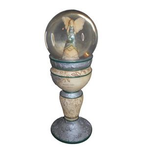 Elements Season's Greetings 82033 Christmas Angel Snow Globe Pavilion Gifts 2007